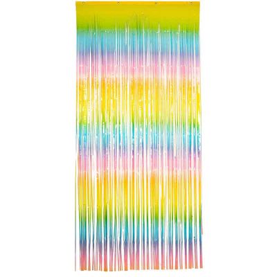 Pastel Rainbow Foil Door Curtain