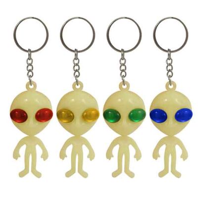 7cm Glow Alien Keychain 60s