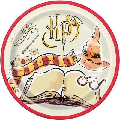 9 Inch Harry Potter Plates (pack quantity 8)
