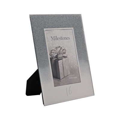 4x6 Inch 16th Glitter Mirror Frame