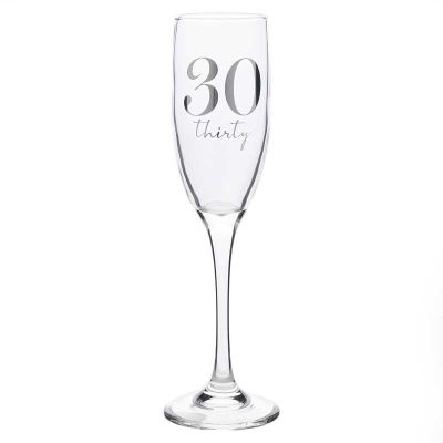 30th Birthday Champagne Flute