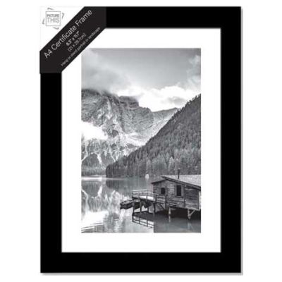 A4 Black Photo Frame