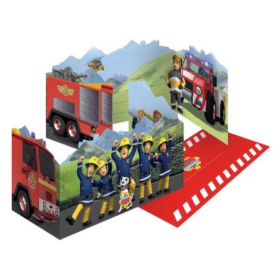 Fireman Sam Invitations & Envelopes (pack quantity 8)
