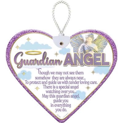 Heartfelt Guardian Angel Ceramic Heart