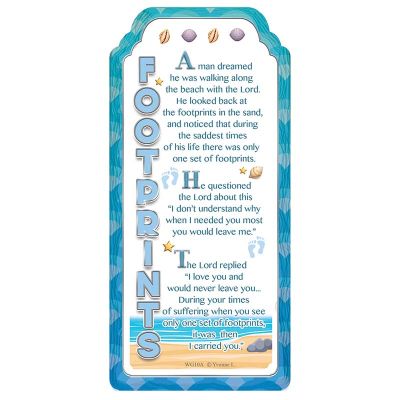 Word Gallery Footprints Ceramic Plaque