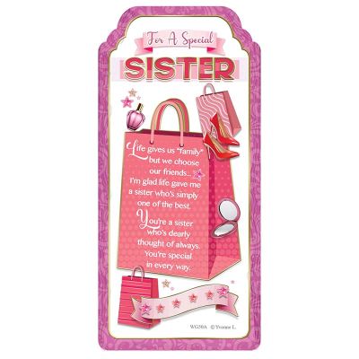 Word Gallery Special Sister Ceramic Plaque