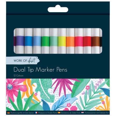 Double Ended Felt Tip Pens (pack quantity 12)