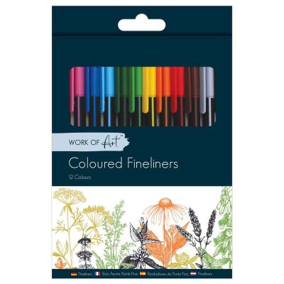 Coloured Fineliners (pack quantity 12)