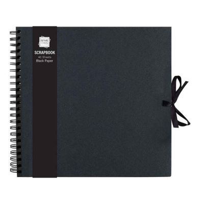 40 Sheet Black Paper Large Scrap Book