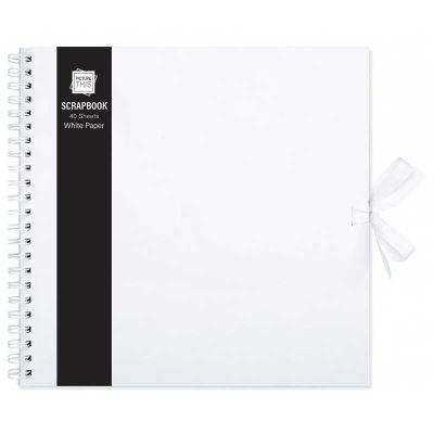 40 Sheet White Paper Large Scrap Book