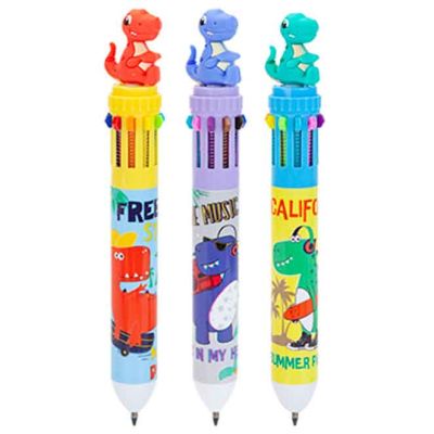 10 Colour Dino Pen 30s