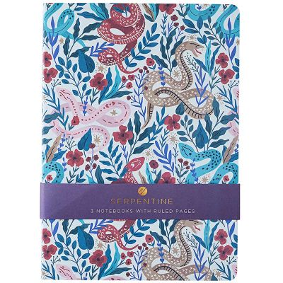 A4 Serpentine Notebooks (pack quantity 3)