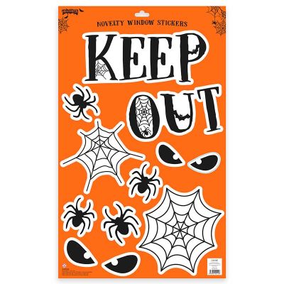 Halloween Spooky Clear Window Stickers