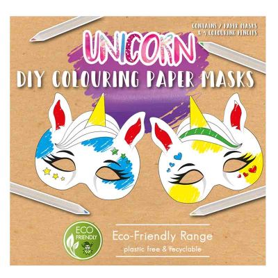 Diy Unicorn Paper Mask 12s