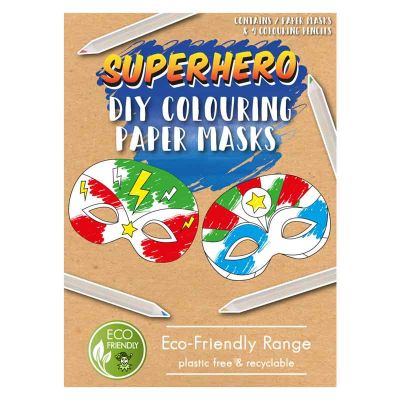 Diy Super Hero Paper Mask 12s