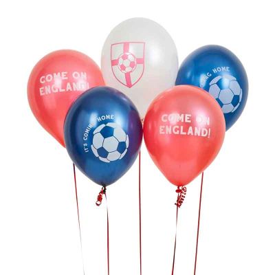 12 Inch Come On England Balloons (pack quantity 5)