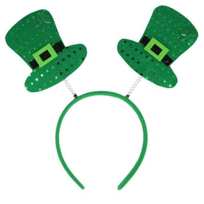 St Patricks Day Sequin Hats Head Bopper