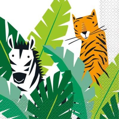 Animal Safari Napkins (pack quantity 16)