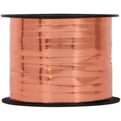 250yds Metallic Rose Gold Curling Ribbon