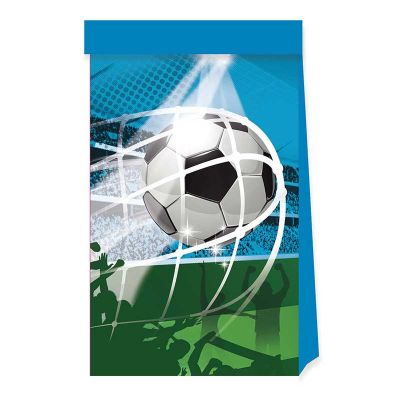 Soccer Fans Paper Party Bags (pack quantity 4)