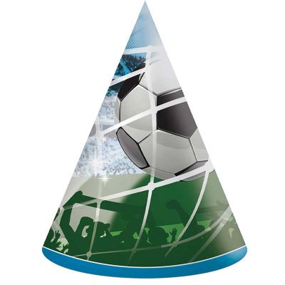 Soccer Fans Paper Hats (pack quantity 6)