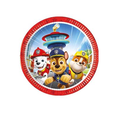 20cm Paw Patrol Rescue Heroes Paper Plates (pack quantity 8)