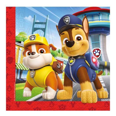Paw Patrol Rescue Heroes Napkins (pack quantity 20)