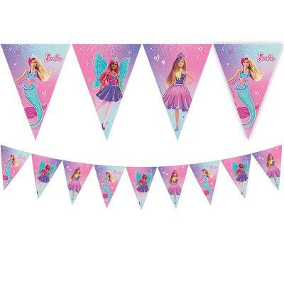 Barbie Fantasy Paper Triangle Flag Banner