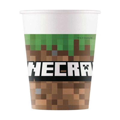 200ml  Minecraft Paper Cups (pack quantity 8)