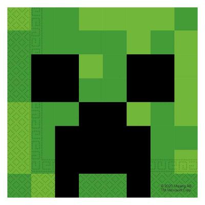 Minecraft Napkins (pack quantity 20)