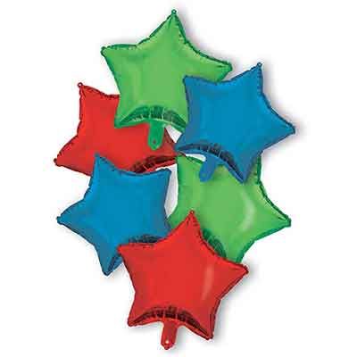 Red/blue/green Bouquet Foil Balloon Bouquet
