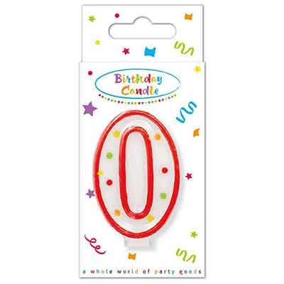 Birthday Candles Dots Numeral 0 Candle