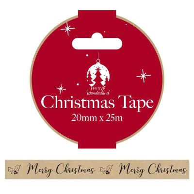 Kraft Paper Xmas Tape