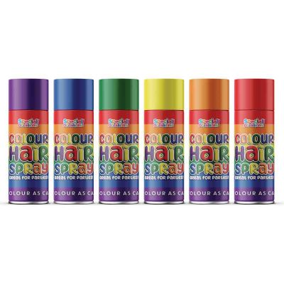 Assorted Rainbow Colour Hair Spray 24s