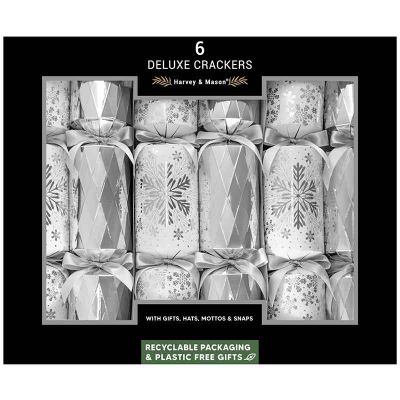 13.5 Inch Deluxe Snowflake Crackers (pack quantity 6)