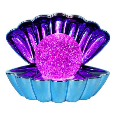 Metallic Blue Colour Chaging Clam With Glitter Pearl