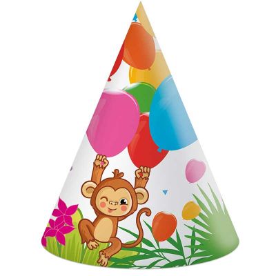 Jungle Animals Paper Hats (pack quantity 6)