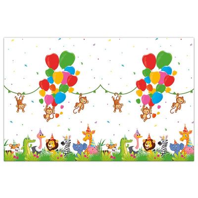 Jungle Animals Plastic Tablecover