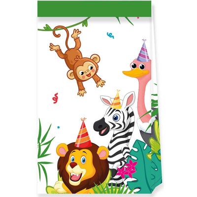 Jungle Animals Paper Party Bags (pack quantity 4)