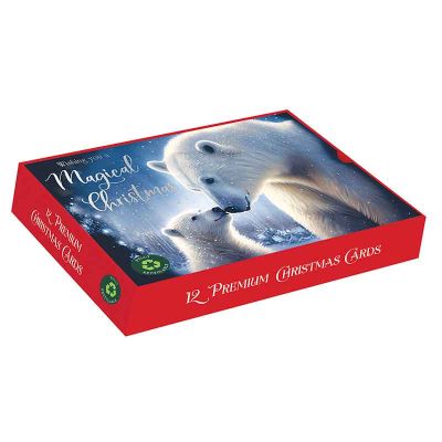 Artic Bears Landscape Premium Boxed Cards (pack quantity 12)