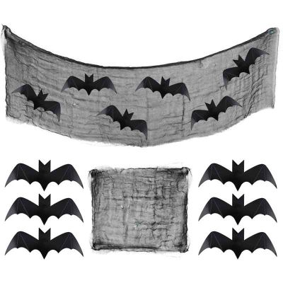Paper Bat Decorations (pack quantity 6)