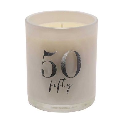 120g Milestones 50 Champagne Candle