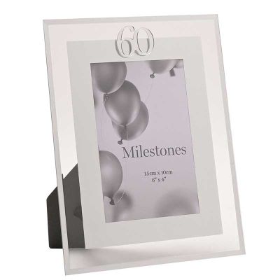 4x6 Inch Milestones 60 Mirror Border Frame