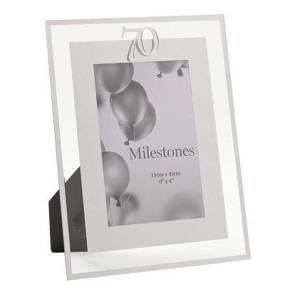 4x6 Inch Milestones 70 Mirror Border Frame