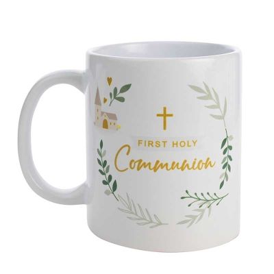 First Communion Faith & Hope White Mug
