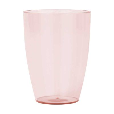Rose Gold Reusable Semi-tranparent Tumblers (pack quantity 2)