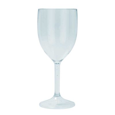 Light Blue Reusable Semi-tranparent Wine Glasses (pack quantity 2)