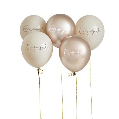 12 Inch Engaged Balloons (pack quantity 5)