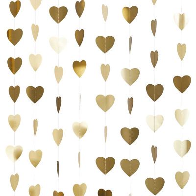 20m Gold Heart Backdrop