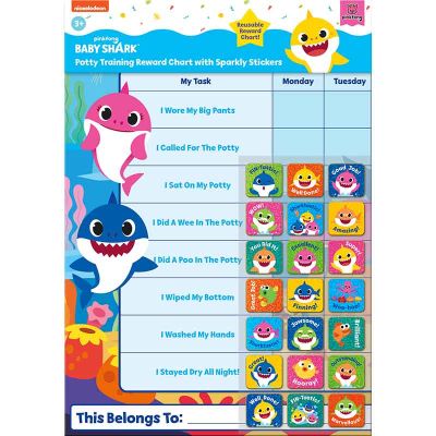 Baby Shark Potty Training Reward Chart